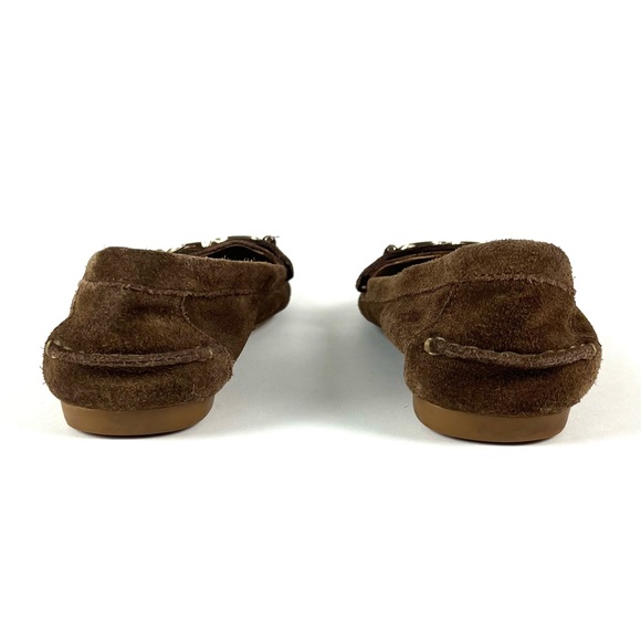 Coach Fortunata Brown Java Suede Loafers - Picture 5 of 8